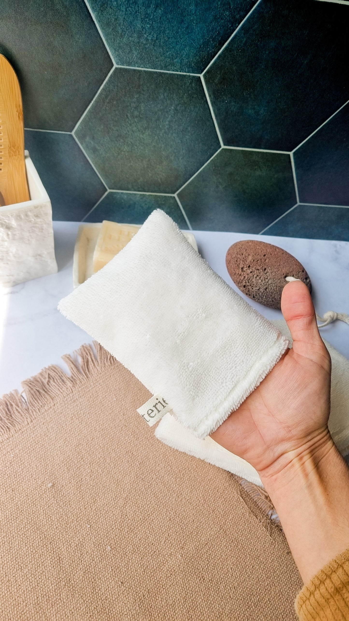Gant démaquillant lavable - lot de 5