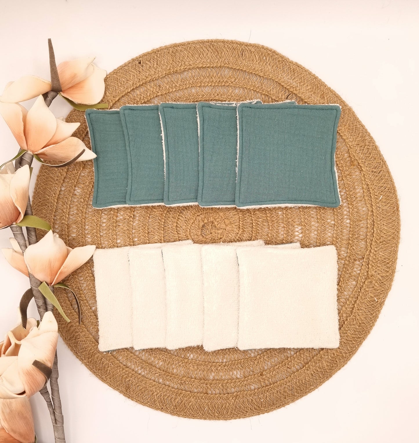 Lingettes lavables x 10